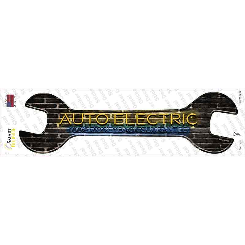 W-124s-M Auto Electric Novelty Wrench Sticker Decal - Medium