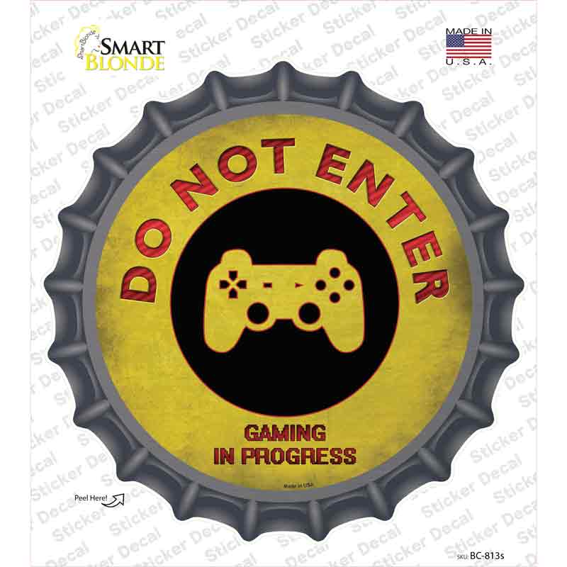 BC-813s-M Do Not Enter PlayStation Novelty Bottle Cap Sticker Decal - Medium
