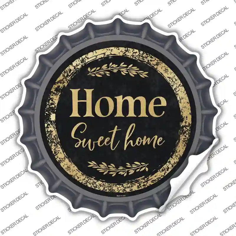 BC-883s-S Home Sweet Home Novelty Bottle Cap Sticker Decal - Small