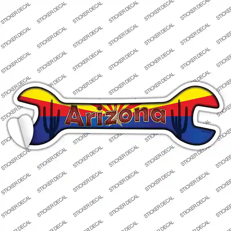W-058s-S Arizona Novelty Wrench Sticker Decal - Small