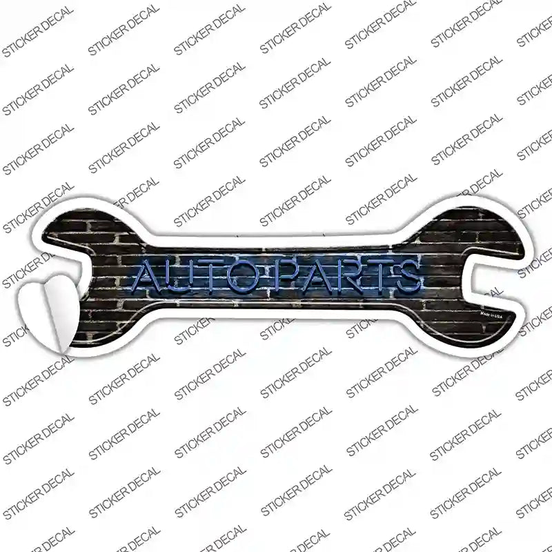 W-122s-L Auto Parts Novelty Wrench Sticker Decal - Large