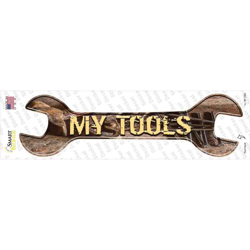 W-136s-M My Tools Novelty Wrench Sticker Decal - Medium