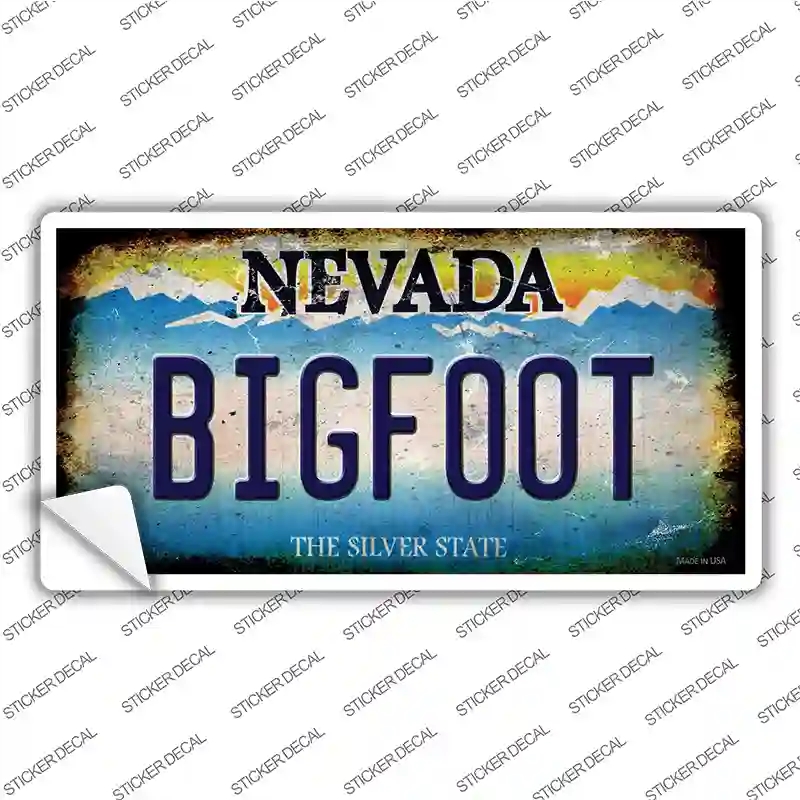 LP-12482s-L Bigfoot Nevada Novelty Sticker Decal - Large
