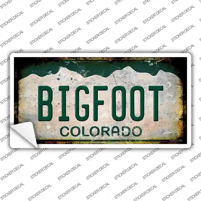 LP-12492s-XL Bigfoot Colorado Novelty Sticker Decal - Extra Large