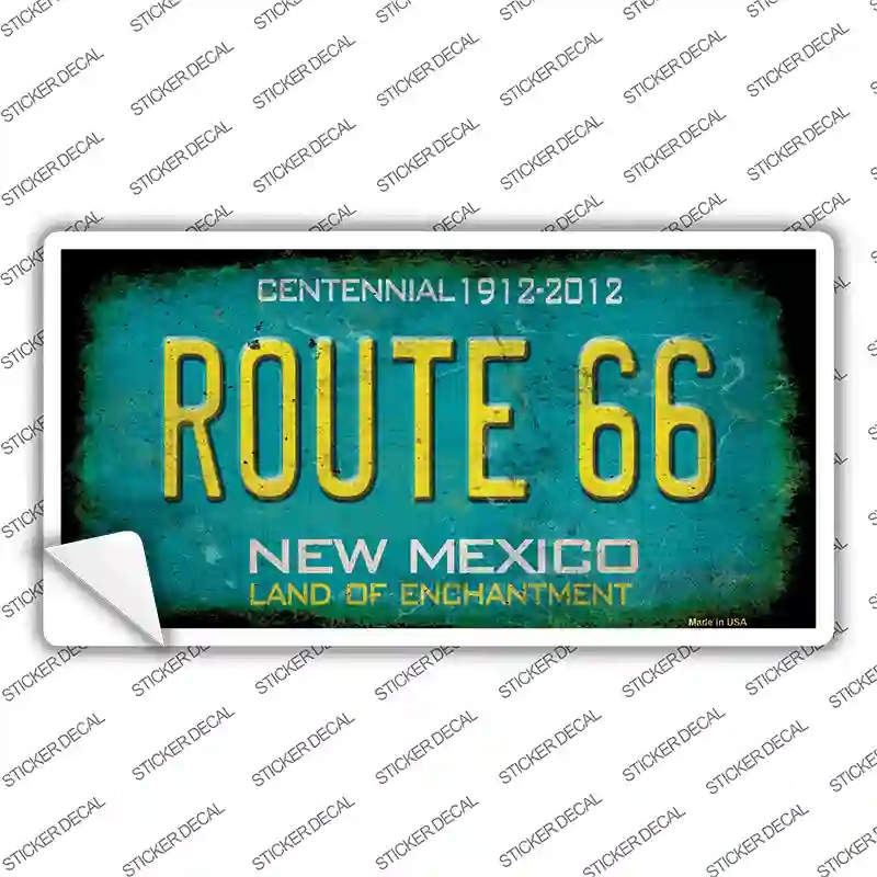 LP-12508s-S Route 66   Mexico Novelty Sticker Decal - Small