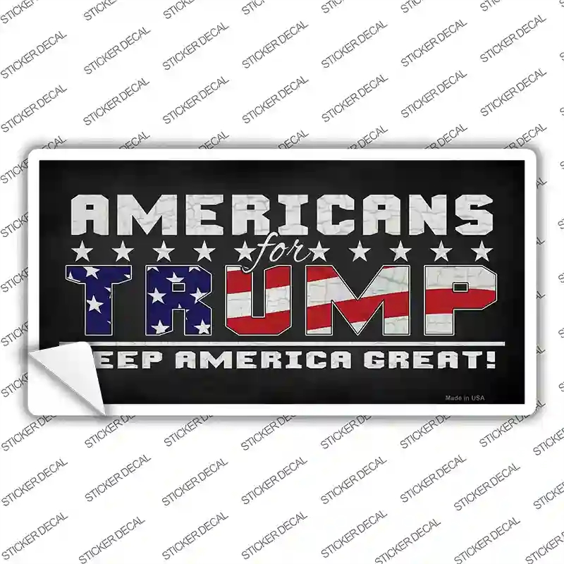 LP-12532s-L Americans for Trump Novelty Sticker Decal - Large