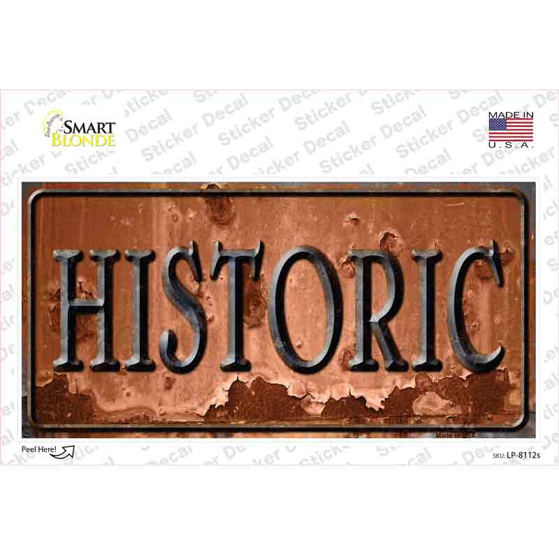 LP-8112s-M Historic Novelty Sticker Decal - Medium