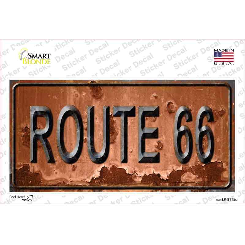 LP-8115s-M Route 66 Novelty Sticker Decal - Medium