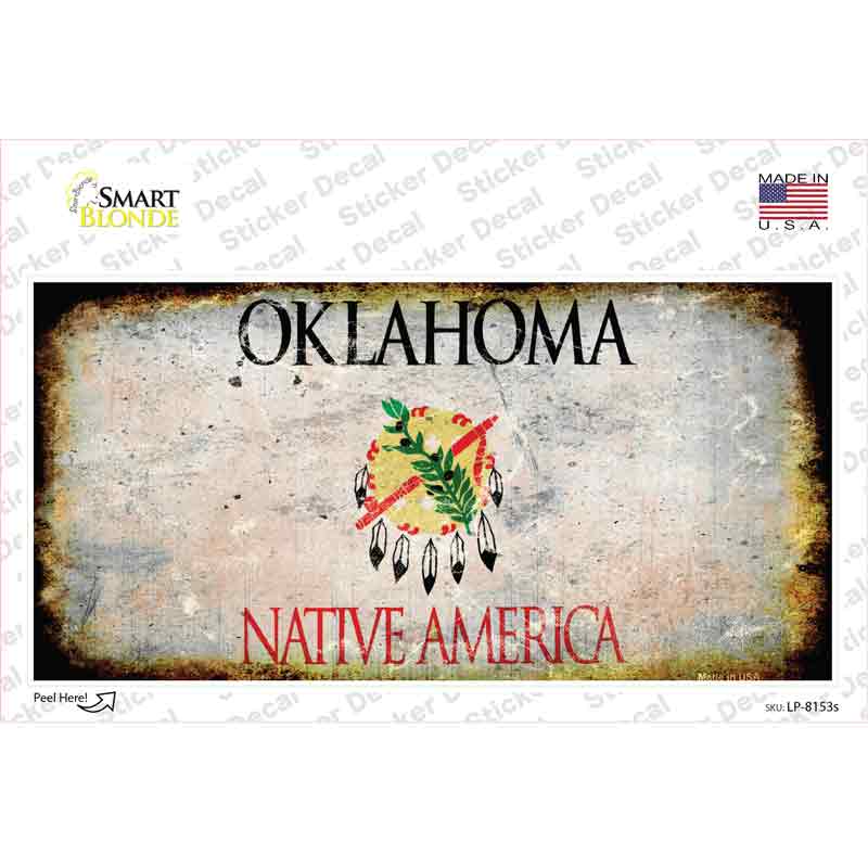 LP-8153s-M Oklahoma State Rusty Novelty Sticker Decal - Medium
