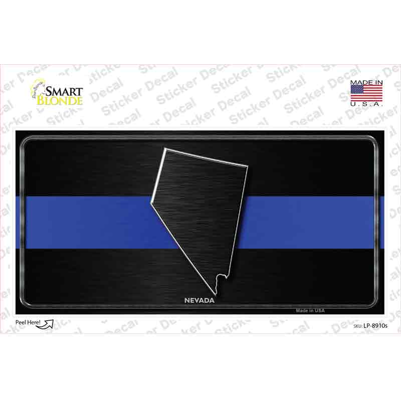 LP-8910s-M Nevada Thin Blue Line Novelty Sticker Decal - Medium