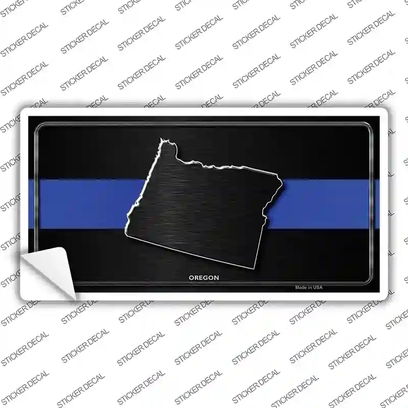 LP-8919s-S Oregon Thin Blue Line Novelty Sticker Decal - Small