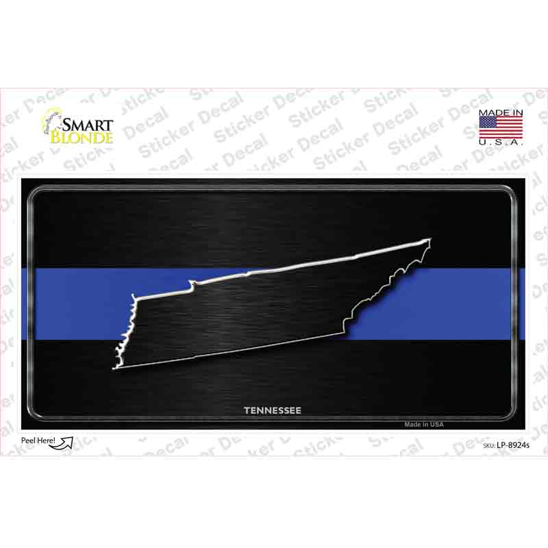 LP-8924s-M Tennessee Thin Blue Line Novelty Sticker Decal - Medium