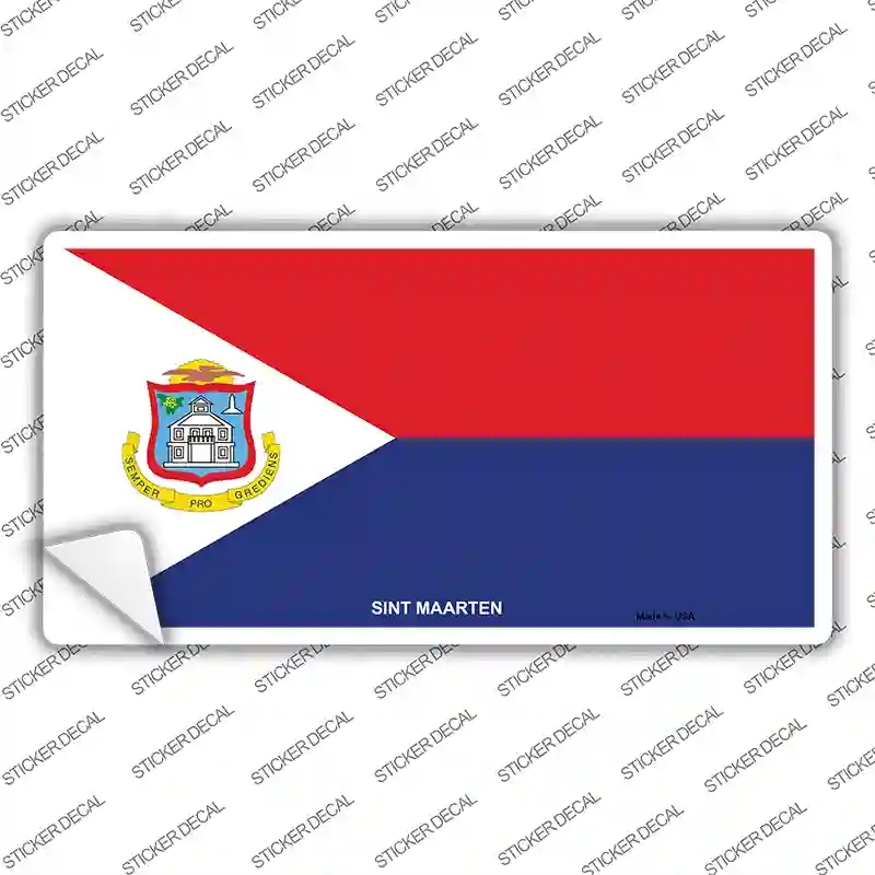 LP-8935s-S Sint Maarten Novelty Sticker Decal - Small