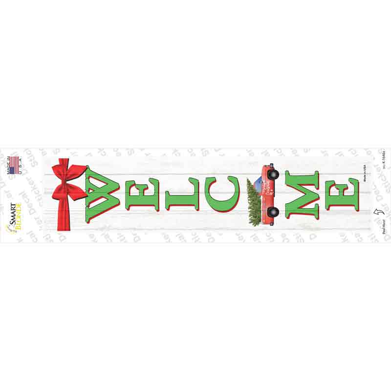 K-1646s-M Winter Welcome Novelty Narrow Sticker Decal - Medium