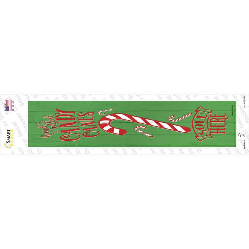 K-1695s-M Candy CaSold Here Green Novelty Narrow Sticker Decal - Medium