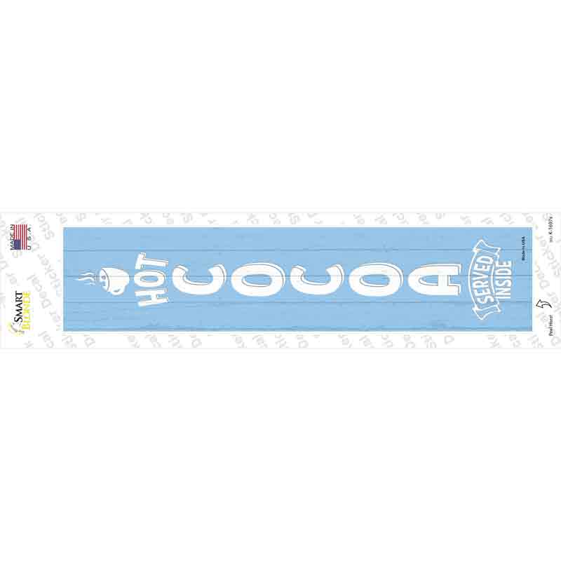 K-1697s-M Hot Cocoa Blue Novelty Narrow Sticker Decal - Medium