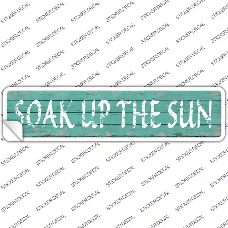 K-1425s-S Soak Up the Sun Novelty Narrow Sticker Decal - Small