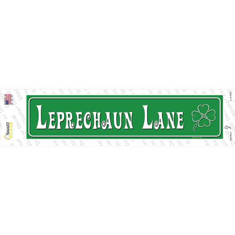 K-360s-M Leprechuan Lane Novelty Narrow Sticker Decal - Medium