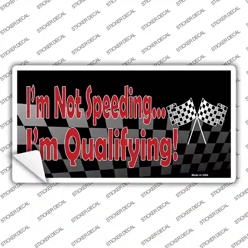 LP-048s-L Im Qualifying Novelty Sticker Decal - Large