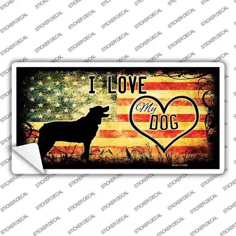 LP-11452s-S I Love My Dog Novelty Sticker Decal - Small