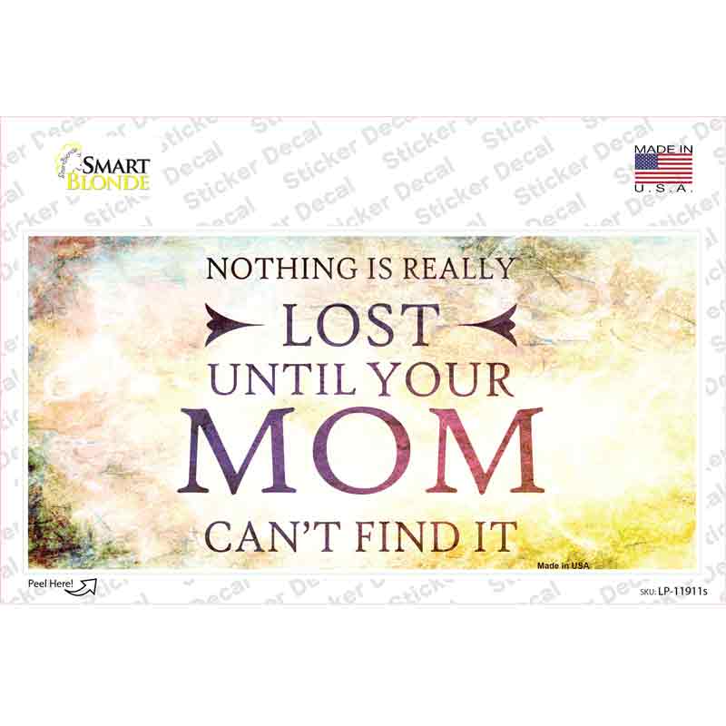 LP-11911s-M Nothing is Really Lost Novelty Sticker Decal - Medium