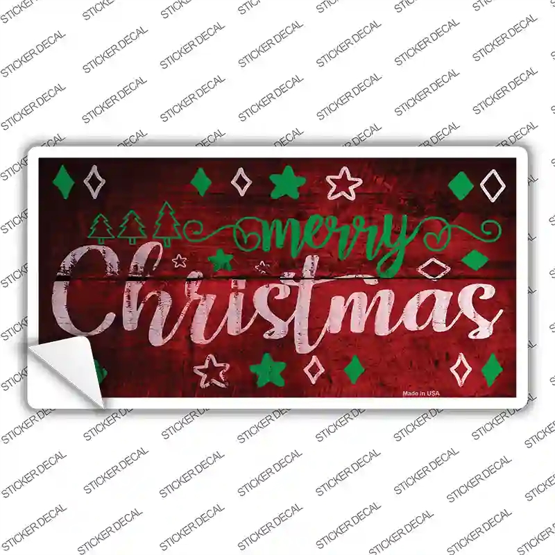 LP-12141s-S Merry Christmas Novelty Sticker Decal - Small