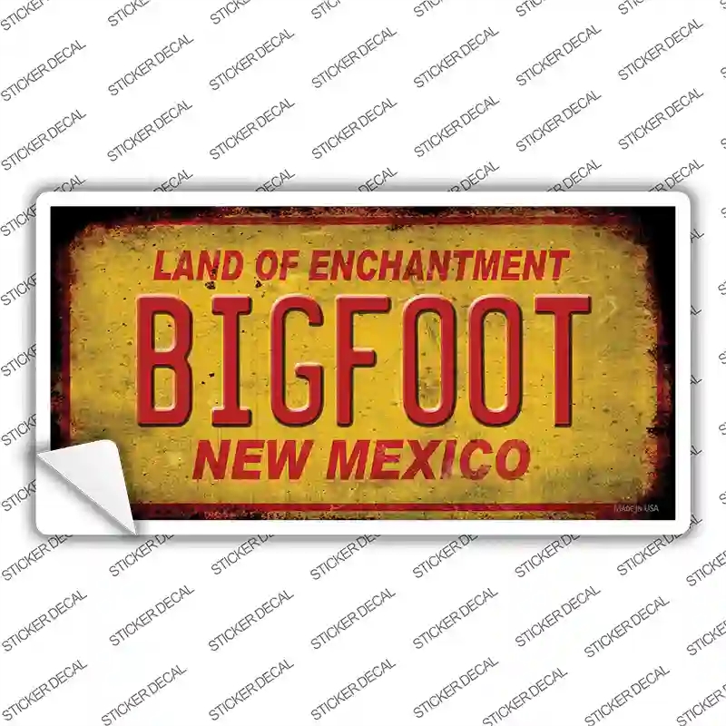 LP-12495s-S Bigfoot   Mexico Novelty Sticker Decal - Small