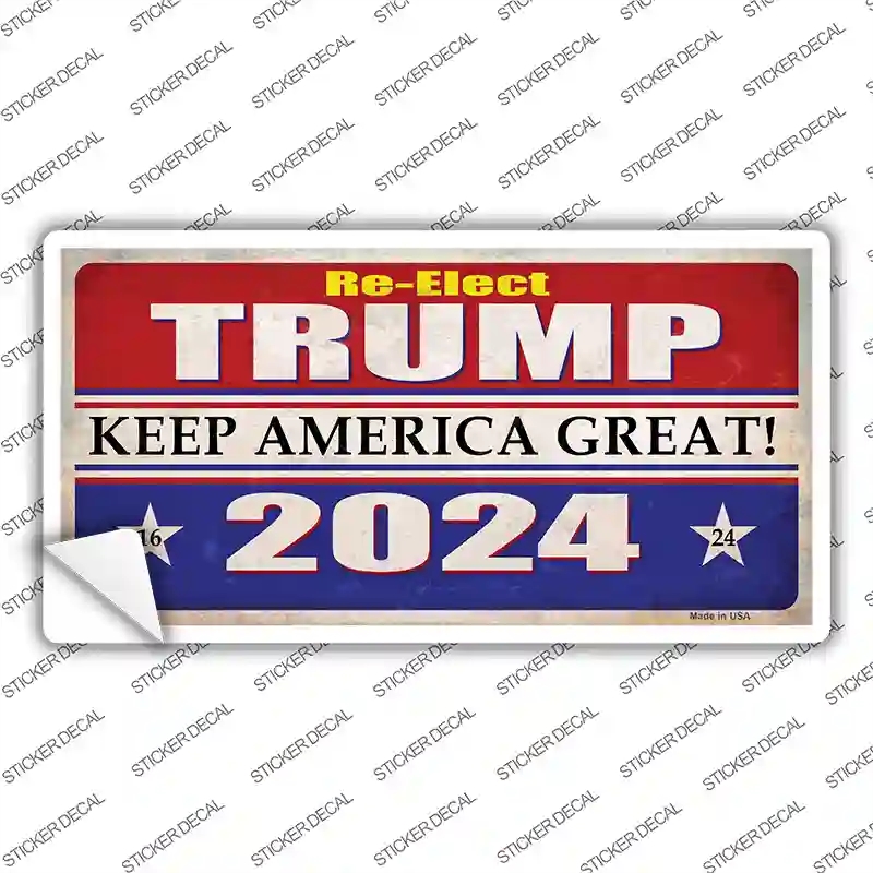 LP-12515s-S Re-Elect Trump 2024 Novelty Sticker Decal - Small