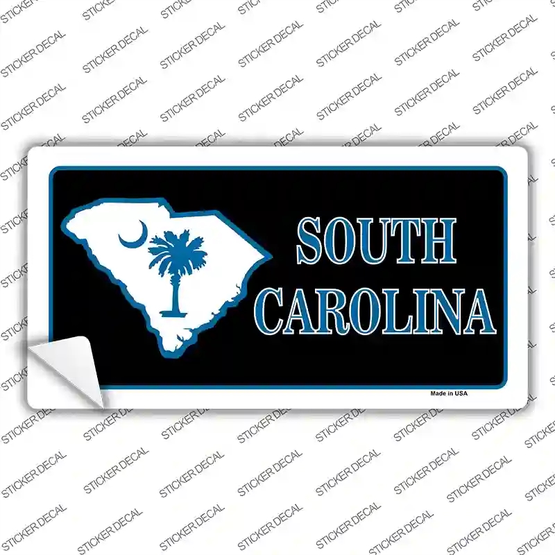 LP-1289s-S South Carolina Flag Novelty Sticker Decal - Small