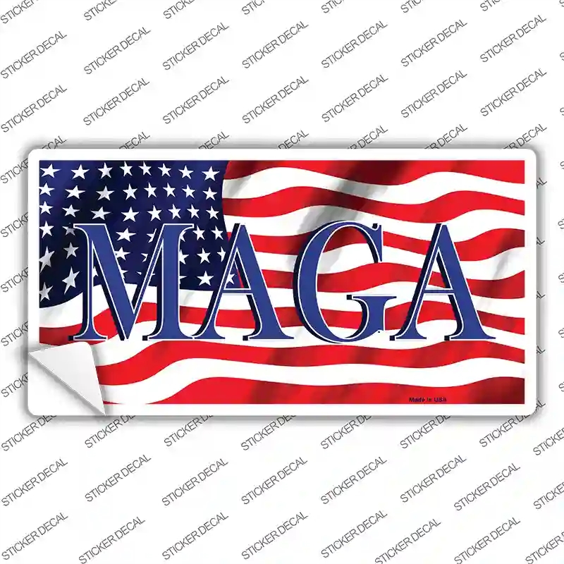 LP-12212s-S MAGA Flag Novelty Sticker Decal - Small