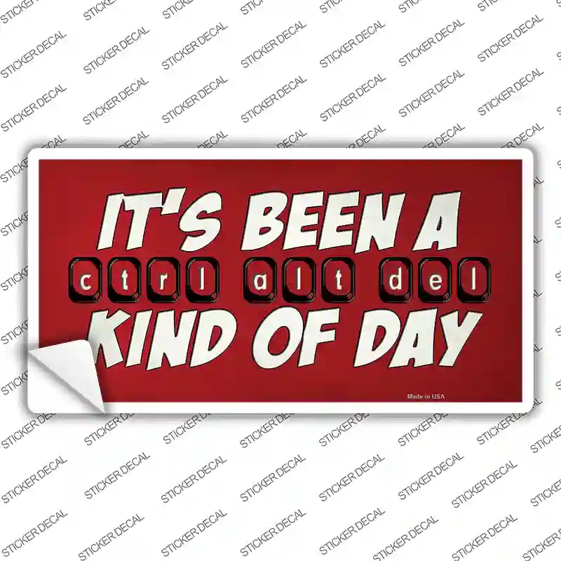 LP-13752s-S Ctrl Alt Del Day Novelty Sticker Decal - Small