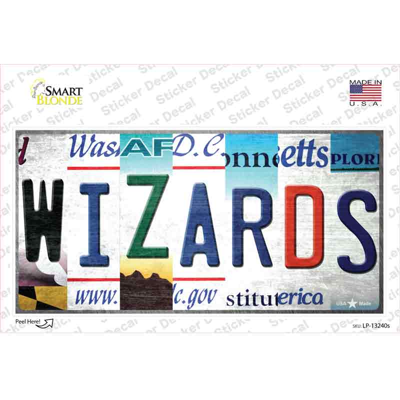 LP-13240s-M Wizards Strip Art Novelty Sticker Decal - Medium