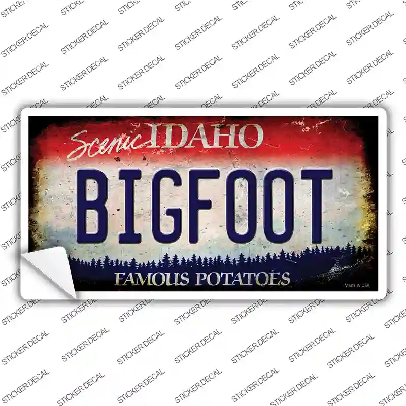 LP-12485s-L Bigfoot Idaho Novelty Sticker Decal - Large