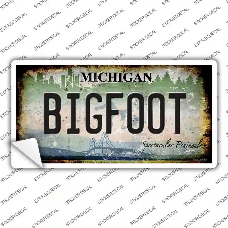 LP-12497s-L Bigfoot Michigan Novelty Sticker Decal - Large