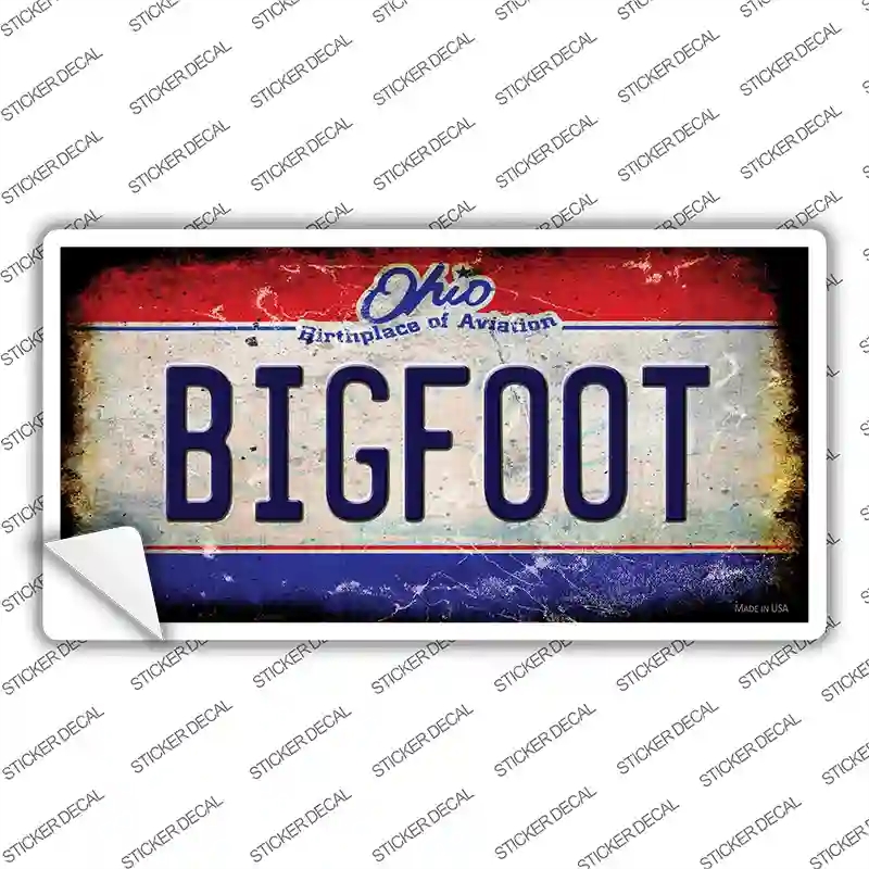 LP-12498s-S Bigfoot Ohio Novelty Sticker Decal - Small
