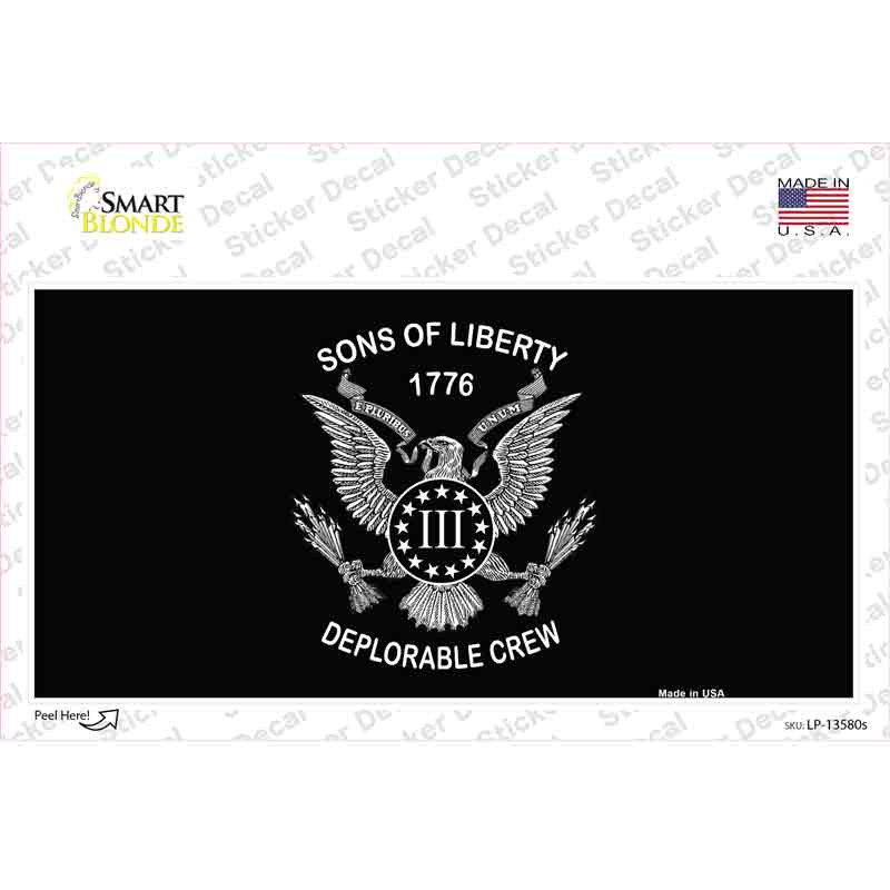 LP-13580s-M Sons of Liberty 1776 Novelty Sticker Decal - Medium