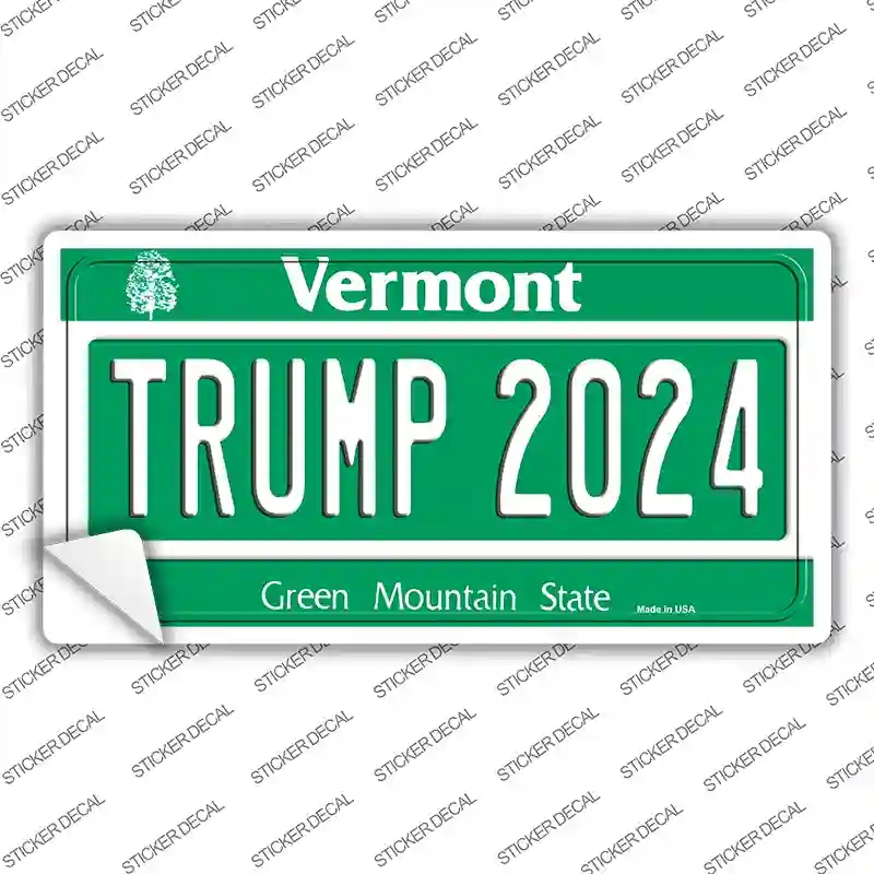 LP-12258s-S Trump 2024 Vermont Novelty Sticker Decal - Small