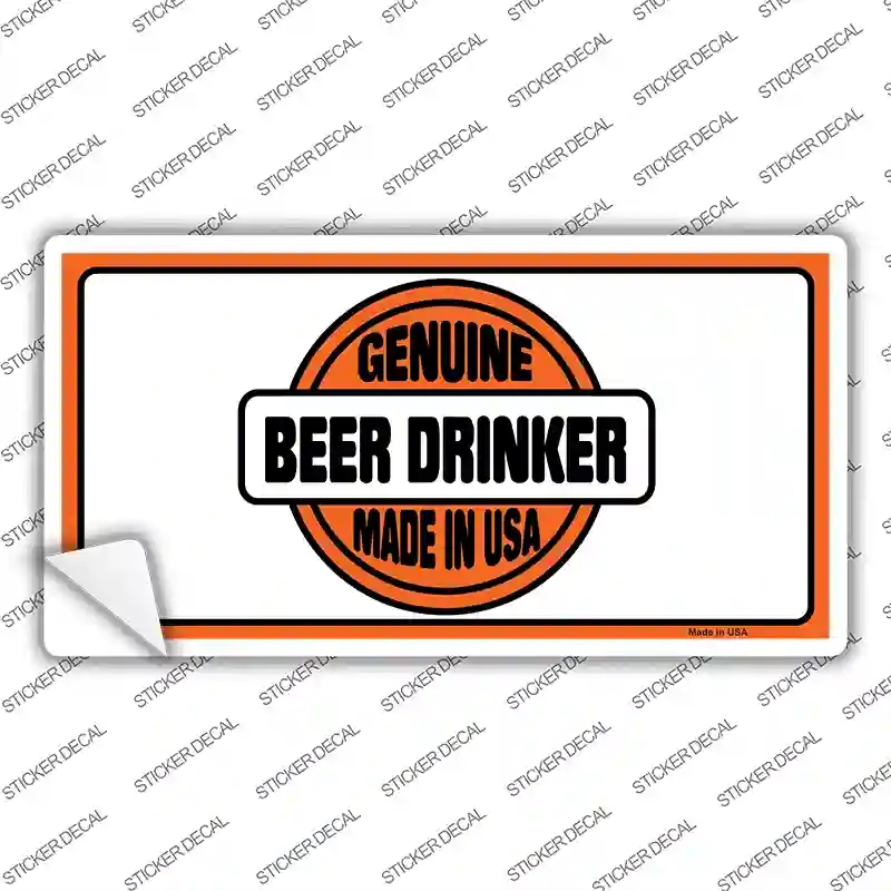 LP-1228s-XL Genuine Beer Drinker Novelty Sticker Decal - Extra Large
