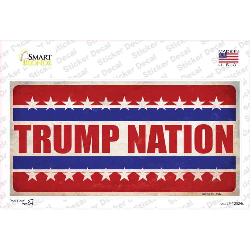 LP-12524s-M Trump Nation Novelty Sticker Decal - Medium