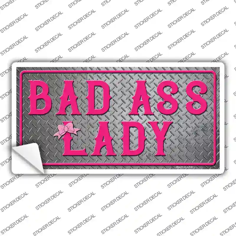 LP-13595s-L Bad Ass Lady Novelty Sticker Decal - Large