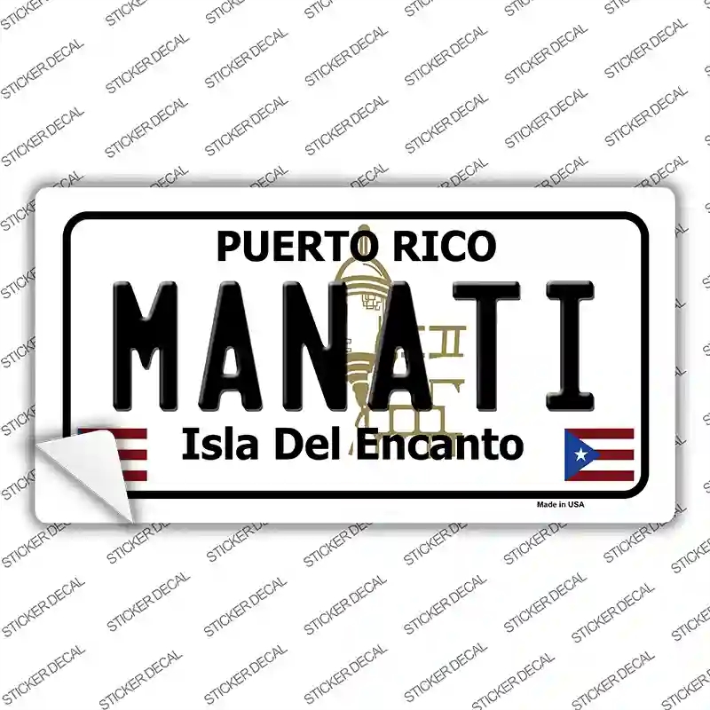 LP-2856s-L Manati Puerto Rico Novelty Sticker Decal - Large