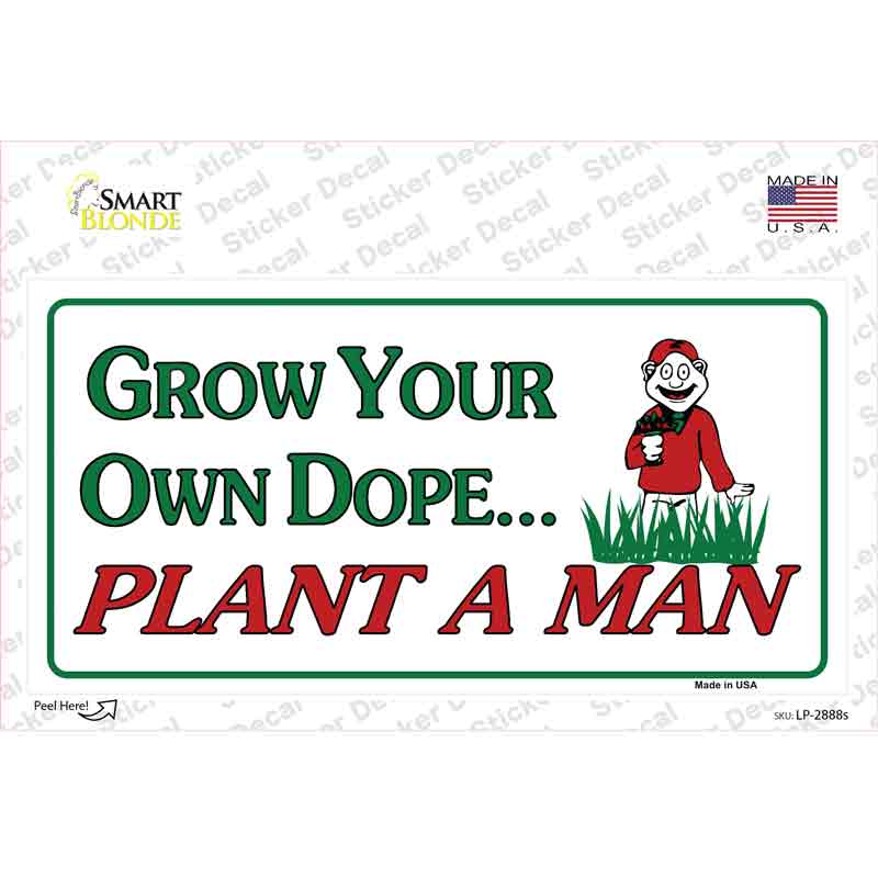 LP-2888s-M Grow Dope Novelty Sticker Decal - Medium