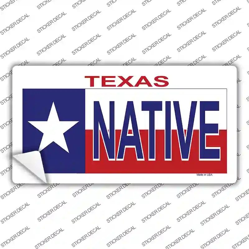 LP-176s-XL Native Texas Flag Novelty Sticker Decal - Extra Large