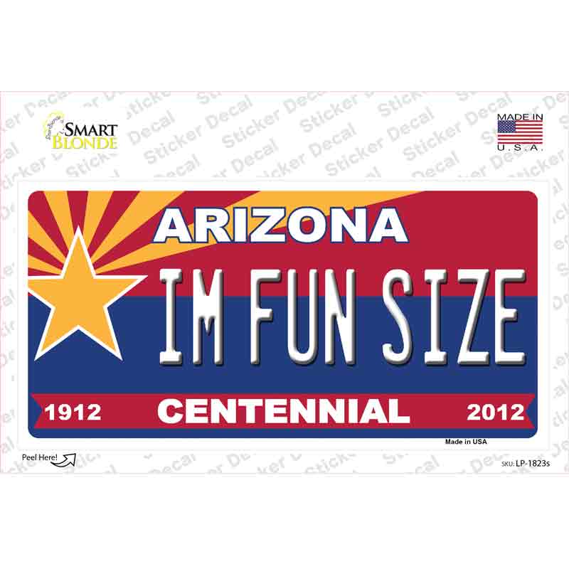 LP-1823s-M Arizona Centennial Im Fun Size Novelty Sticker Decal - Medium