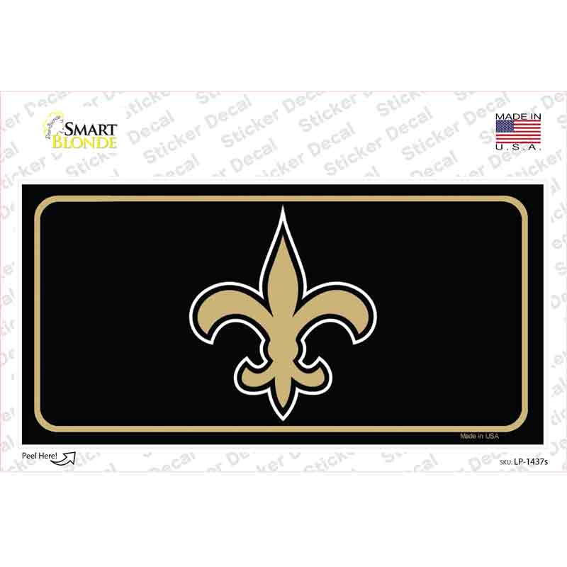 LP-1437s-M Fleur De Lis Novelty Sticker Decal - Medium