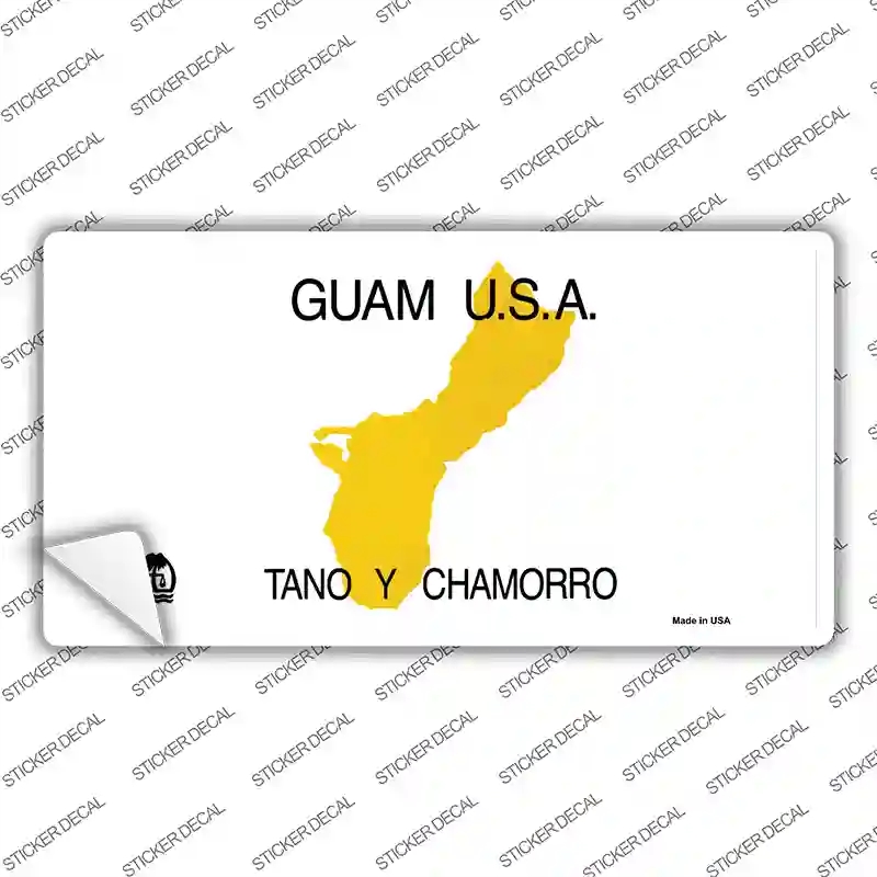 LP-1472s-XL Guam State Novelty Sticker Decal - Extra Large
