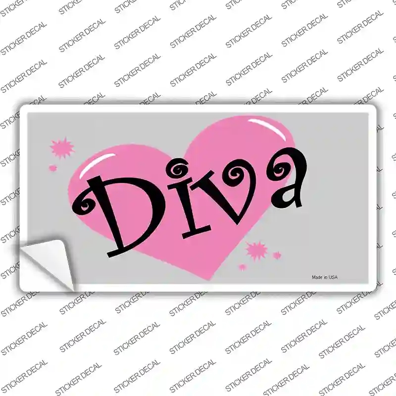 LP-320s-L Diva Novelty Sticker Decal - Large