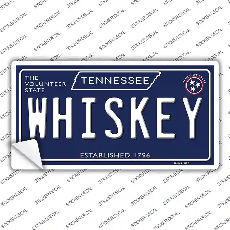 LP-13892s-L Whiskey Tennessee Blue Novelty Sticker Decal - Large