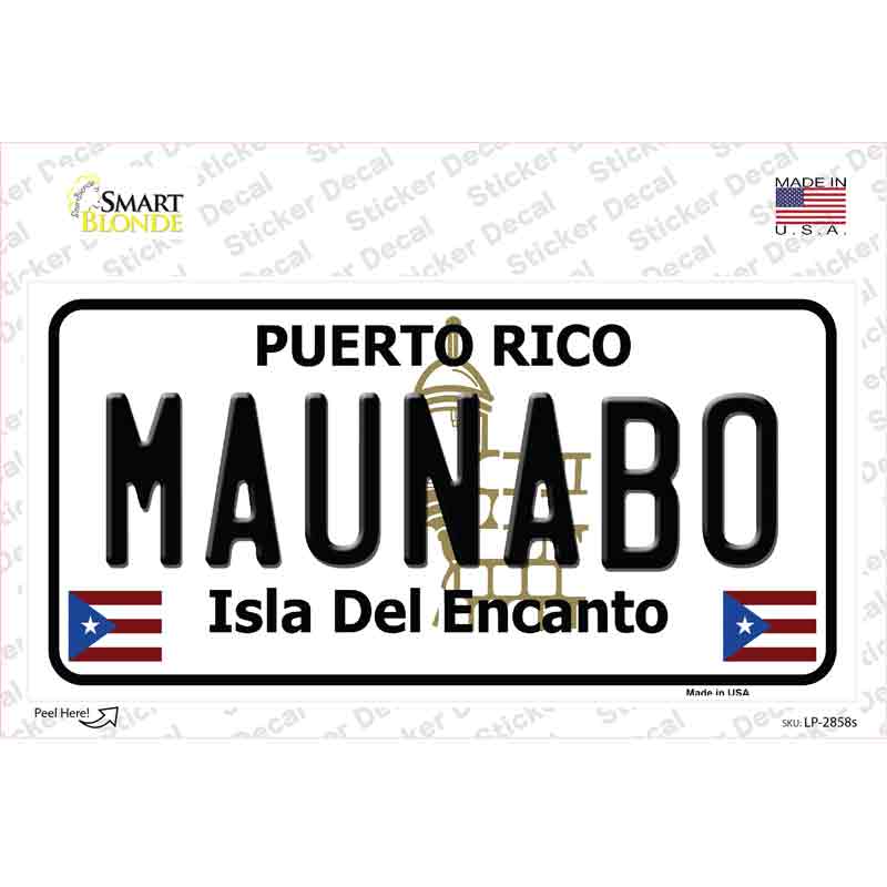 LP-2858s-M Maunabo Puerto Rico Novelty Sticker Decal - Medium