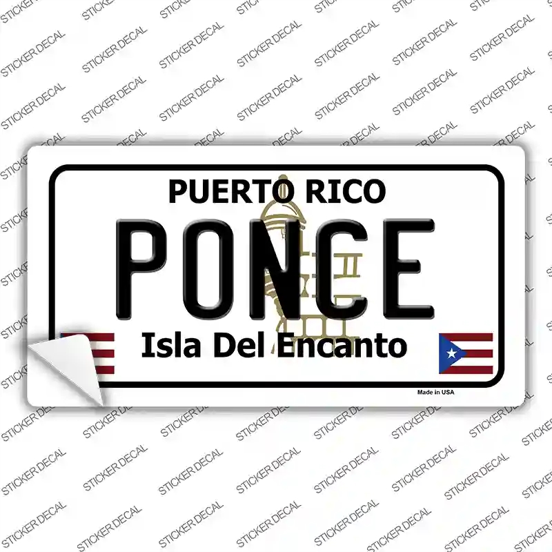 LP-2867s-S Ponce Puerto Rico Novelty Sticker Decal - Small
